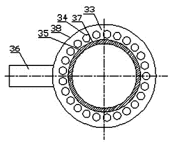 Rainwater water-saving cleaning system for vacuum tube of solar water heater