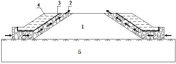 Block stone layer slope protection roadbed with sun shading and ventilation cooling efficacy