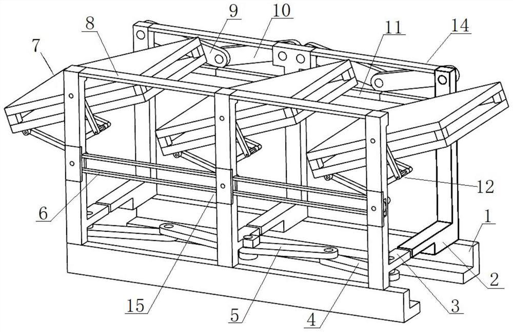 Refrigerator rack capable of being folded at high degree of freedom