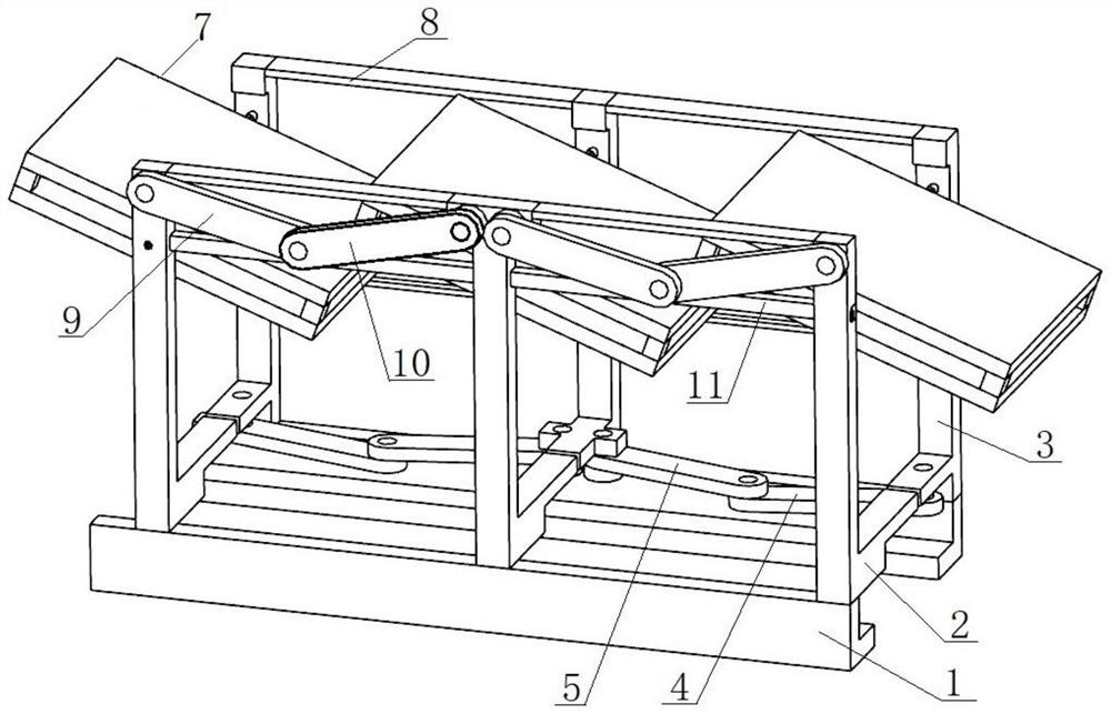 Refrigerator rack capable of being folded at high degree of freedom