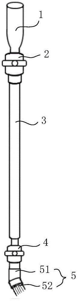 Turnout junction oil coating device