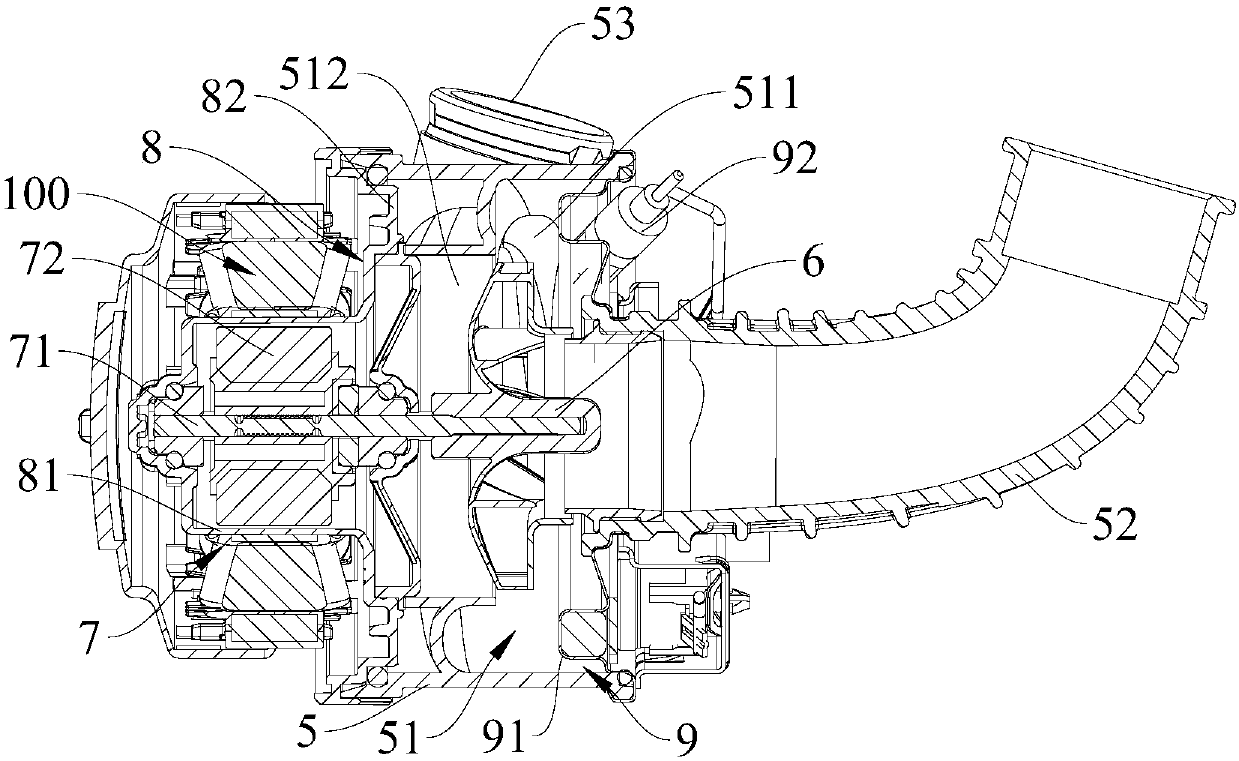 Pump and dish-washing machine with pump