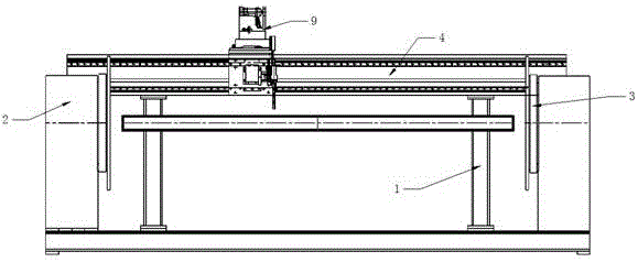 Automatic welding equipment for guard bar