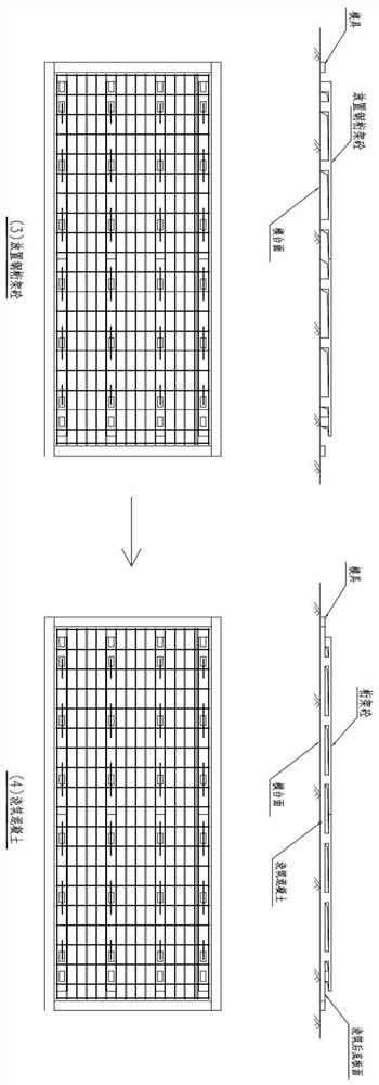 Prefabricated ribbed concrete laminated slab and preparation method thereof