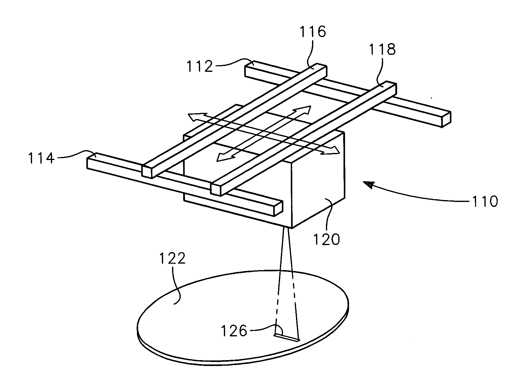 Semiconductor substrate process using an optically writable carbon-containing mask