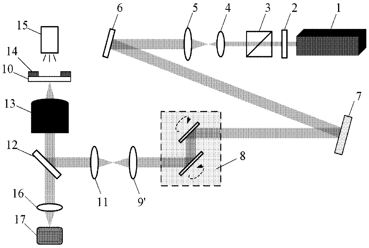 High-speed laser processing device and method based on spatial light modulator and scanning galvanometer