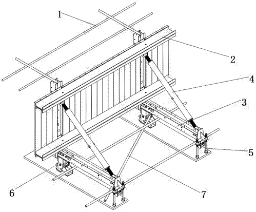 Creeping formwork outer formwork plate supporting platform