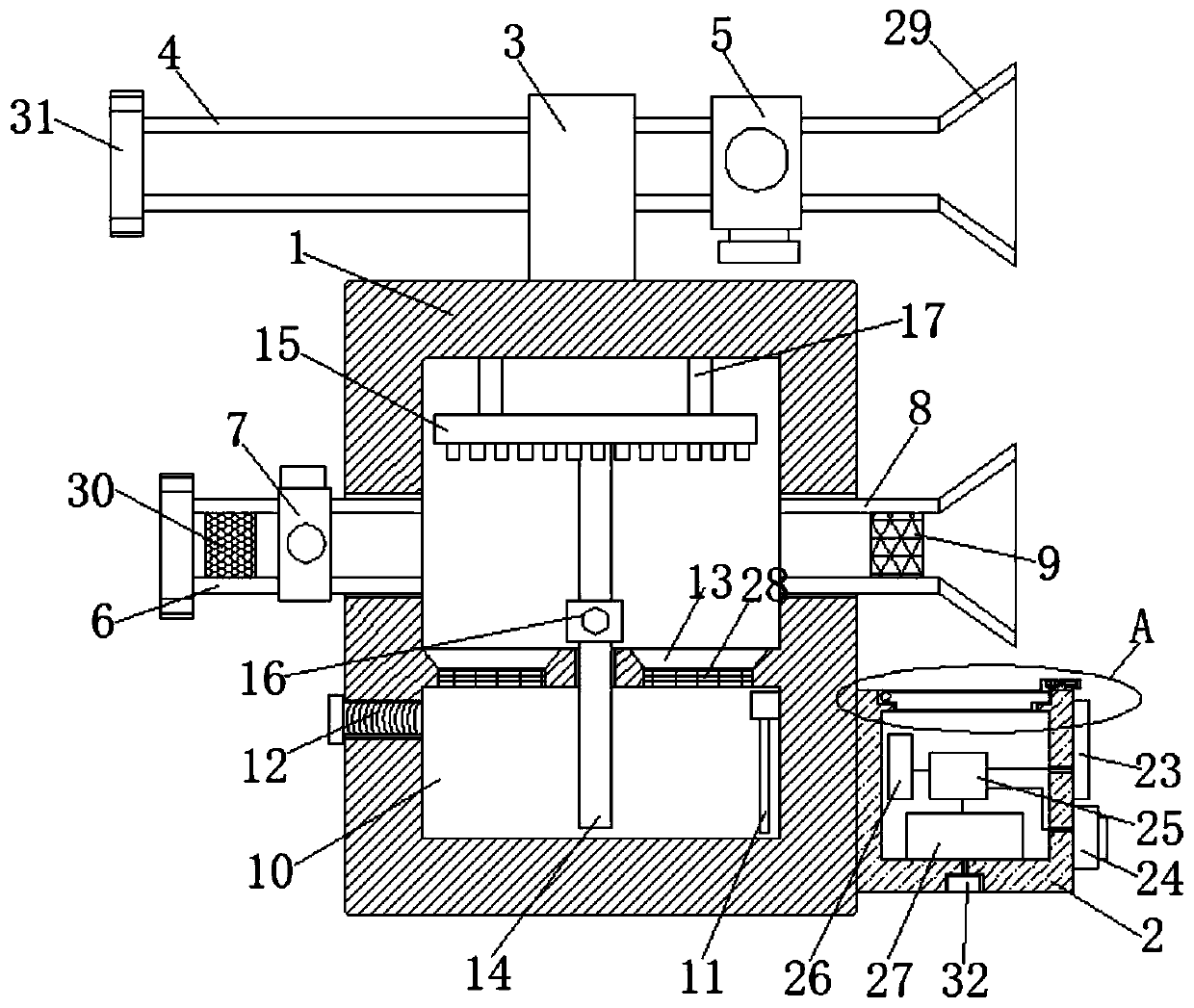 Solar intelligent device for ventilation, humidification and cooling in vehicle