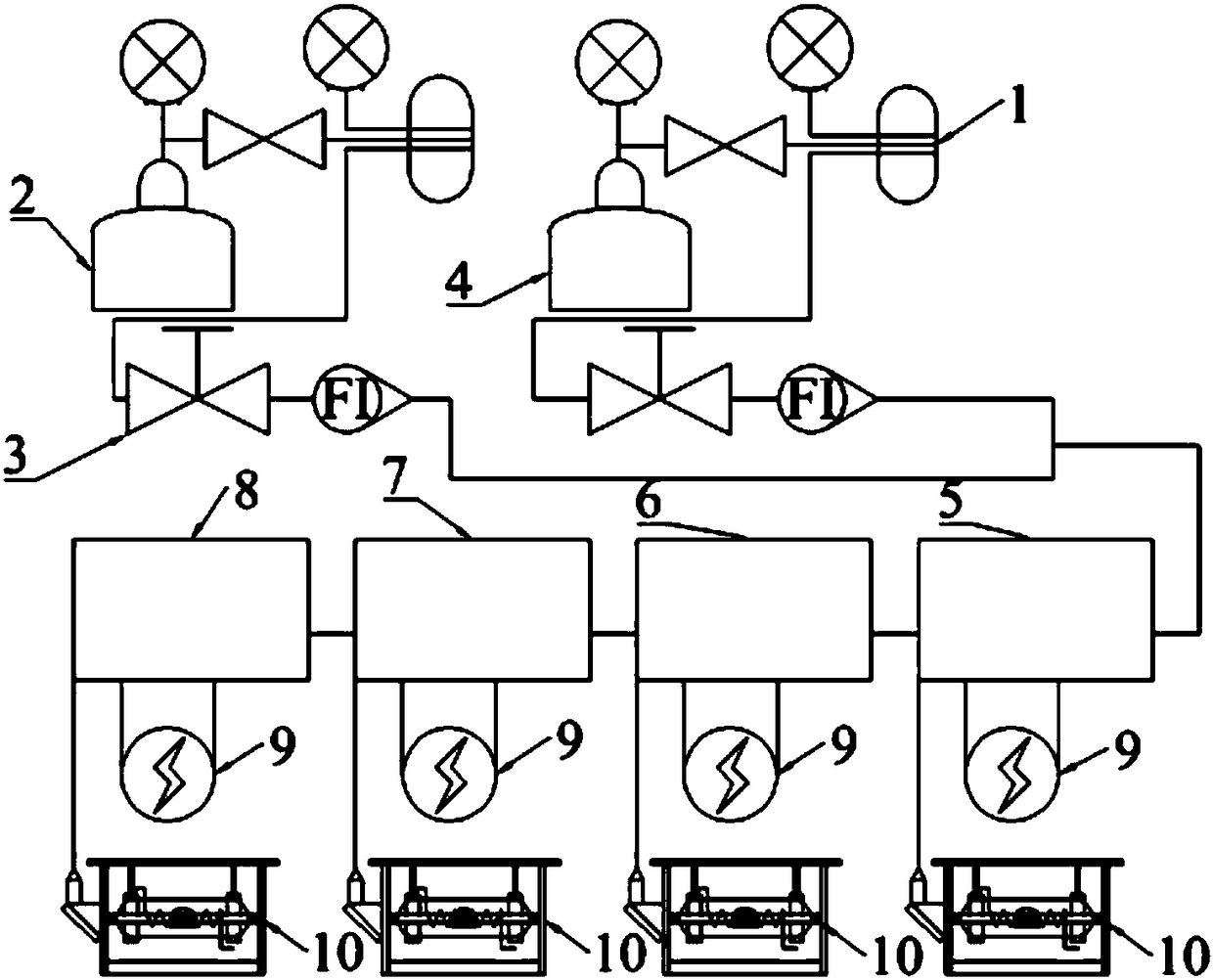 Burner with burning knob and flame continuous control method based on burning knob