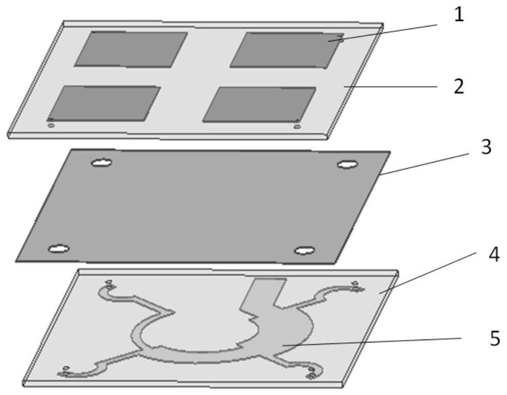 Low-profile circularly polarized microstrip antenna for satellite communication