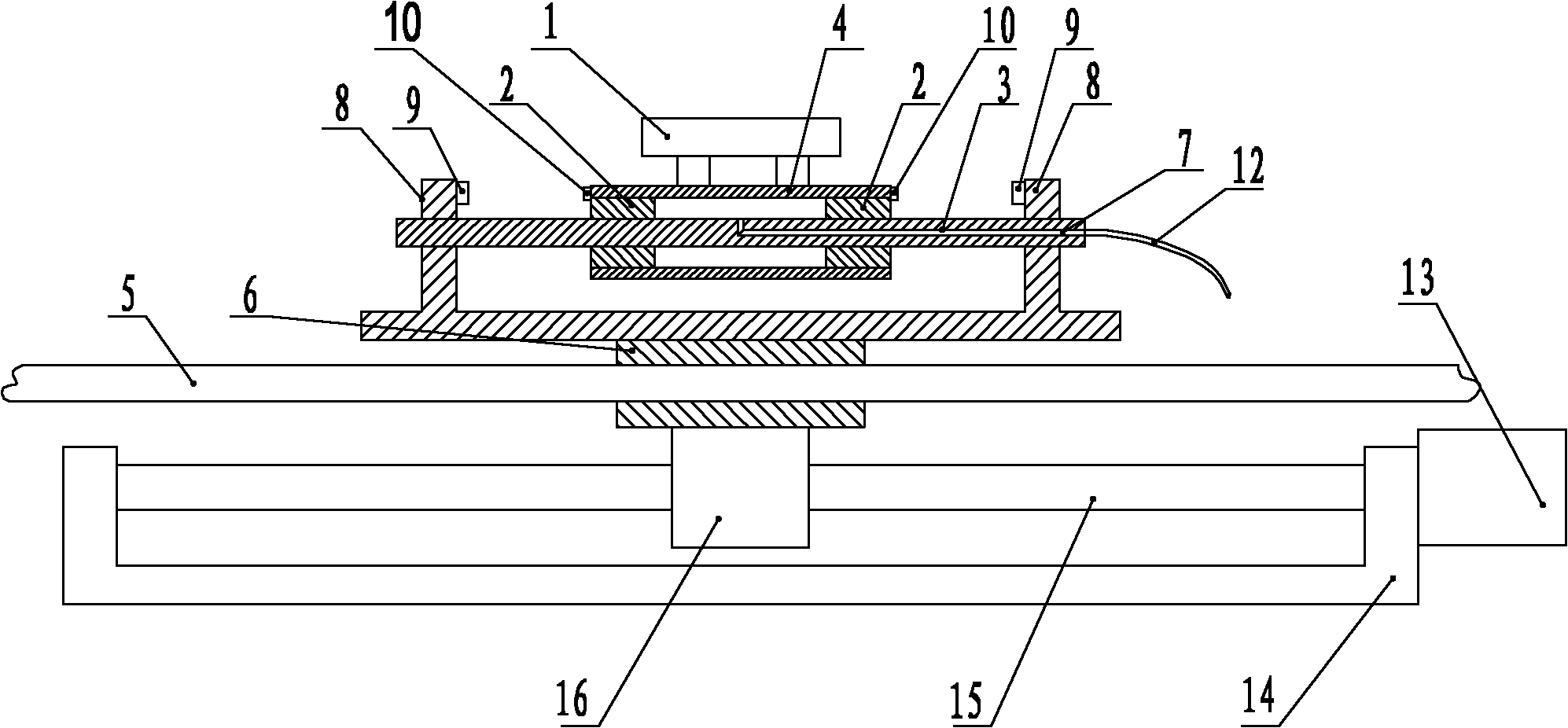 Long-distance air-flotation linear guide rail unaffected by air pipe disturbance