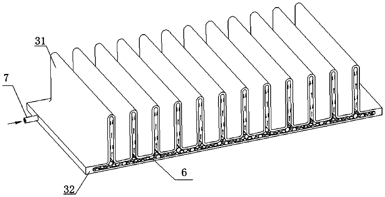 Three-dimensional steam cavity type phase change heat storage device