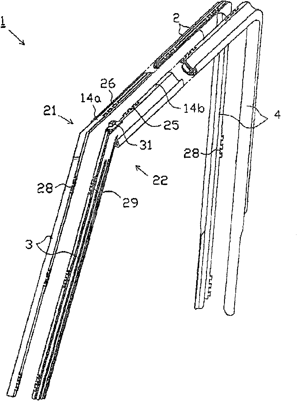 Glass slide way