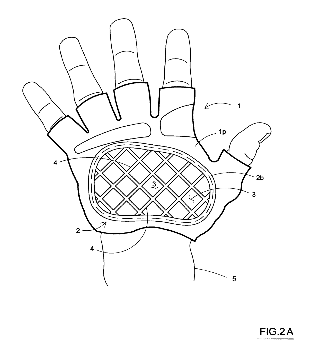 Cycling glove and support area pads