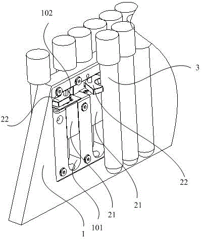 Test tube conveying mechanism and test tube label sticking equipment