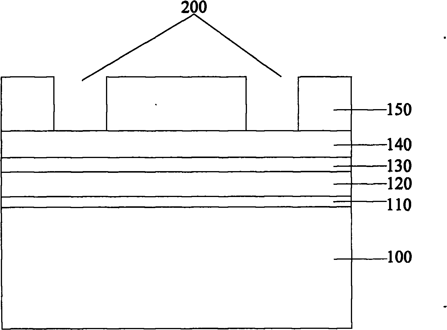 Word line-sharing contactless silicon nitride split gate type flash memory and manufacturing method thereof