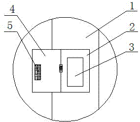 LED (light-emitting diode) street lamp with alarm device and temperature and humidity meter