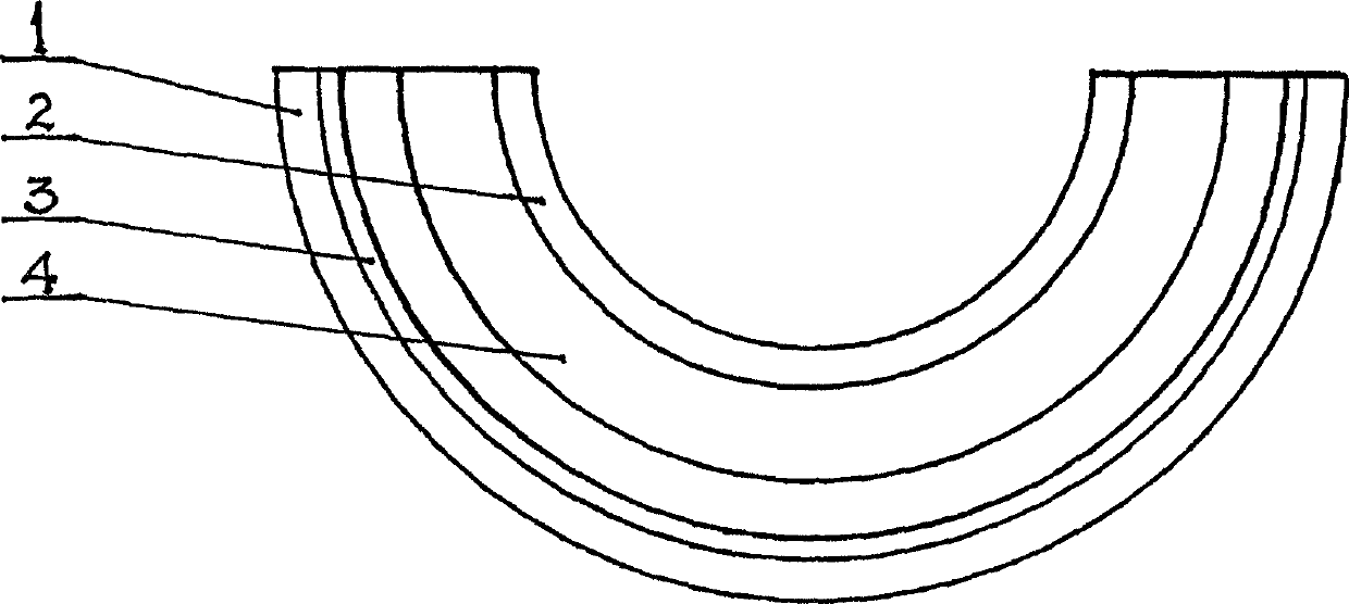 Groove-type U-shaped tooth whitening film