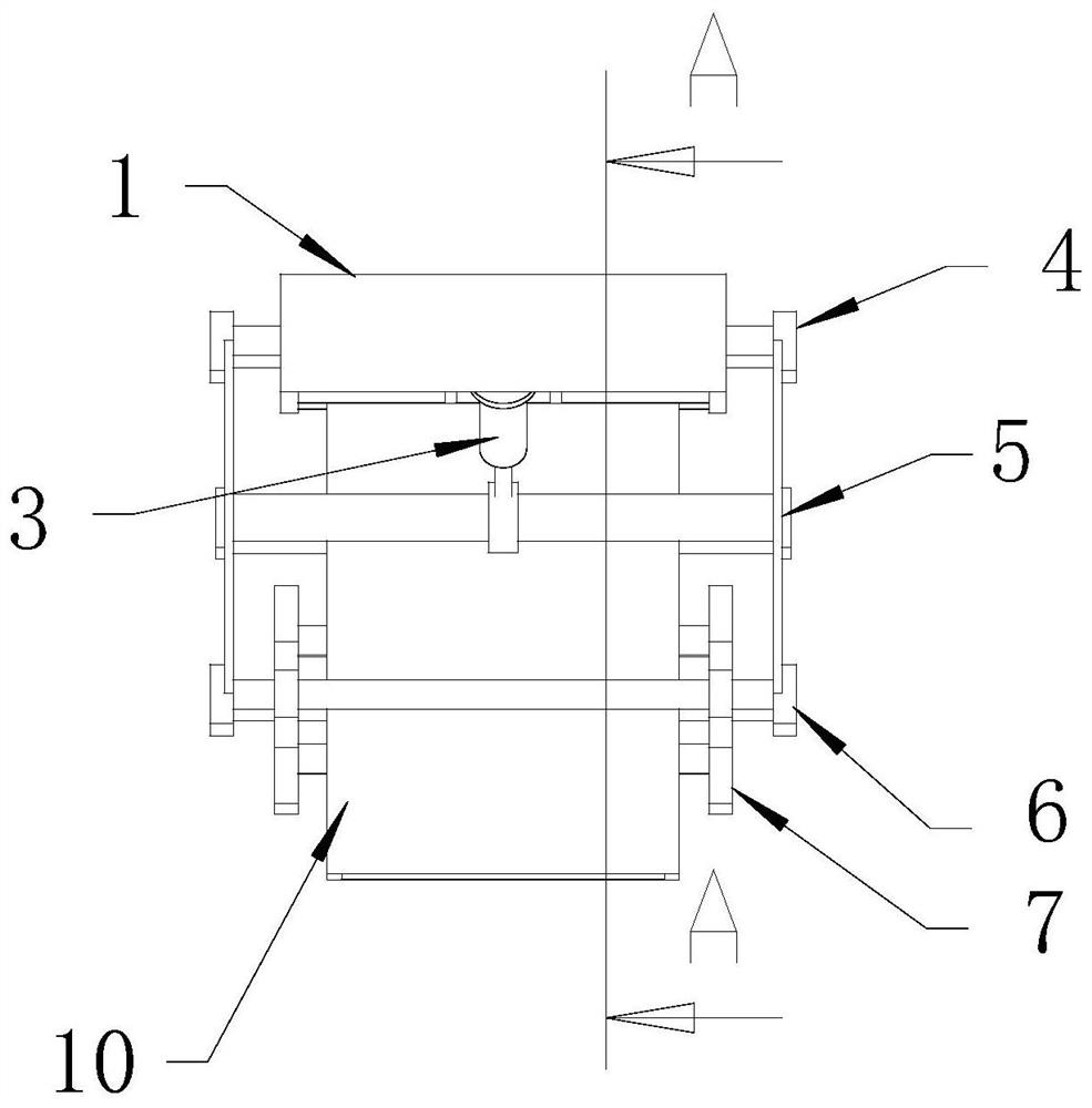 Floating type feeding device for roller press