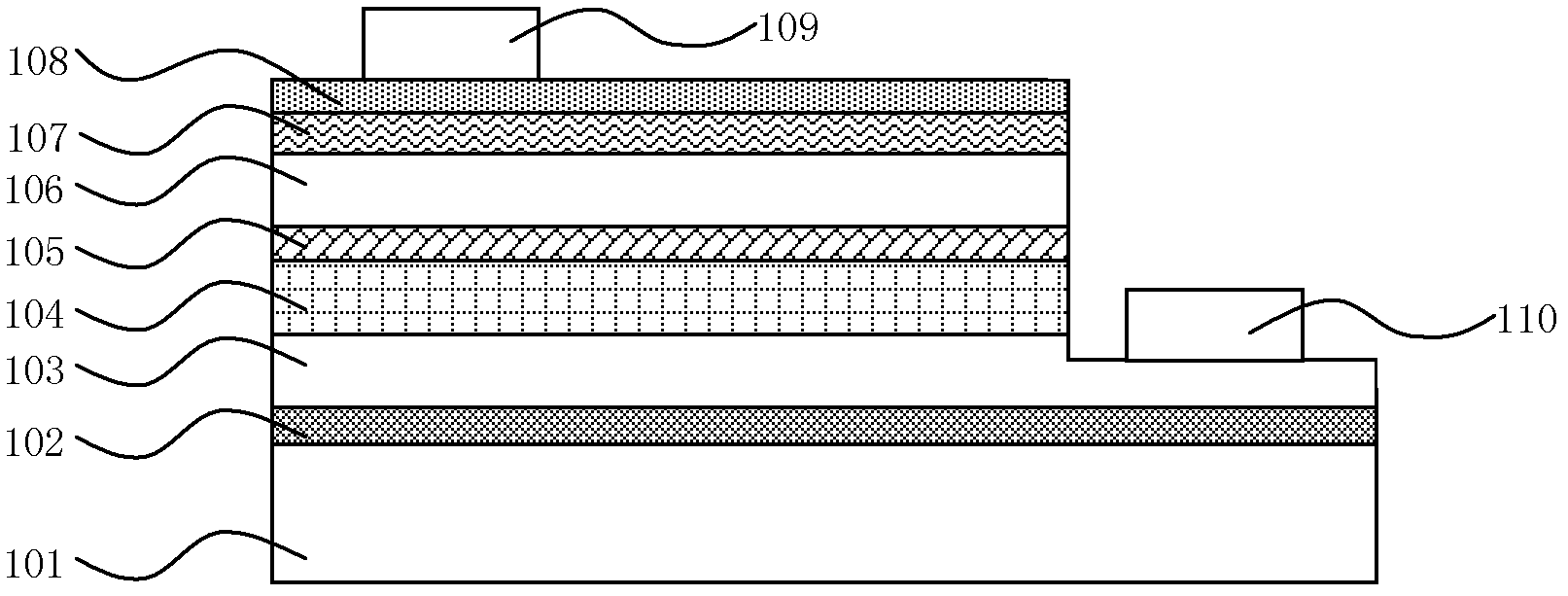 A gallium nitride-based semiconductor light-emitting tube with a p-type active region