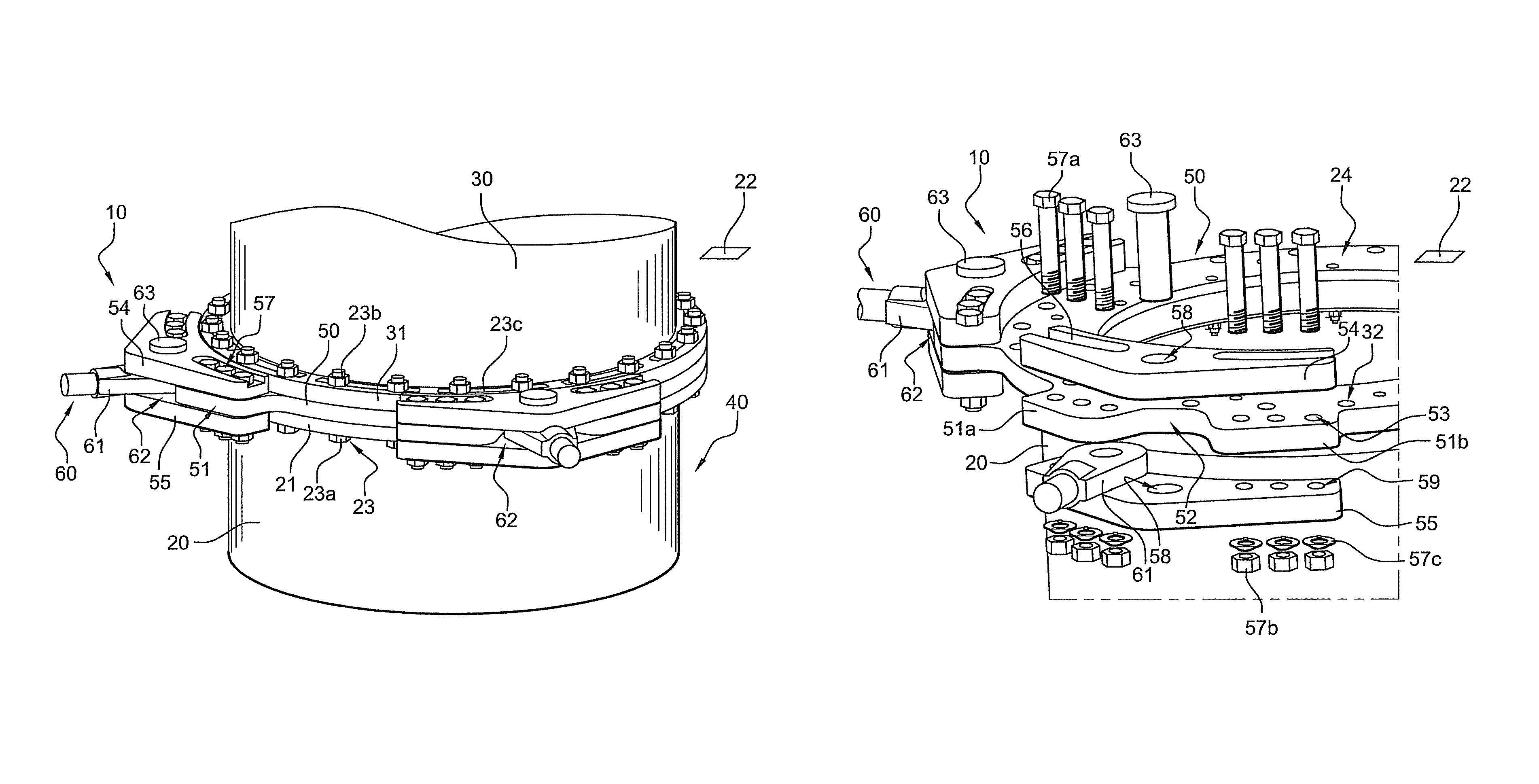 Motor stand of a primary motor-driven pump unit of a pressurized water nuclear reactor