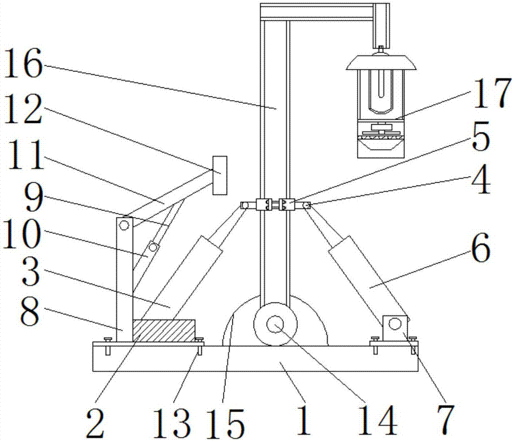 Inverted-lamp-post street lamp with mosquito repelling function