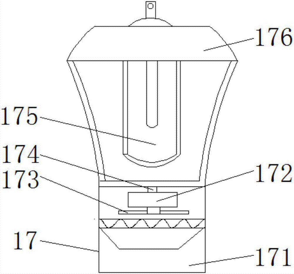 Inverted-lamp-post street lamp with mosquito repelling function