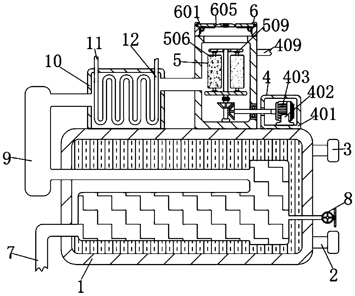 Circulating condensation boiler