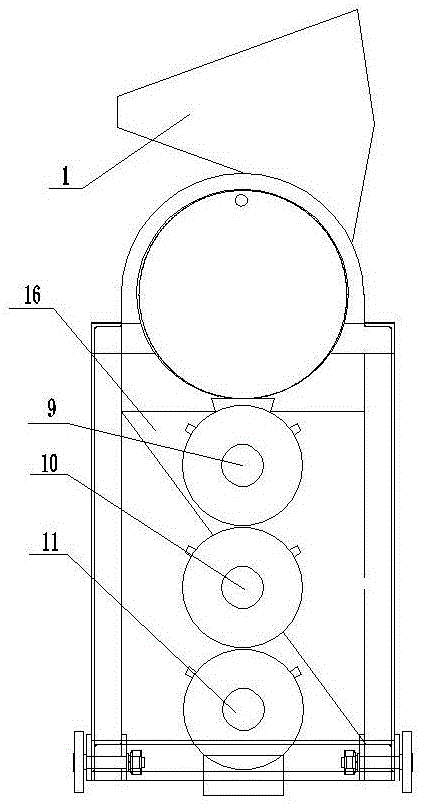 Peeling device for green husk walnuts