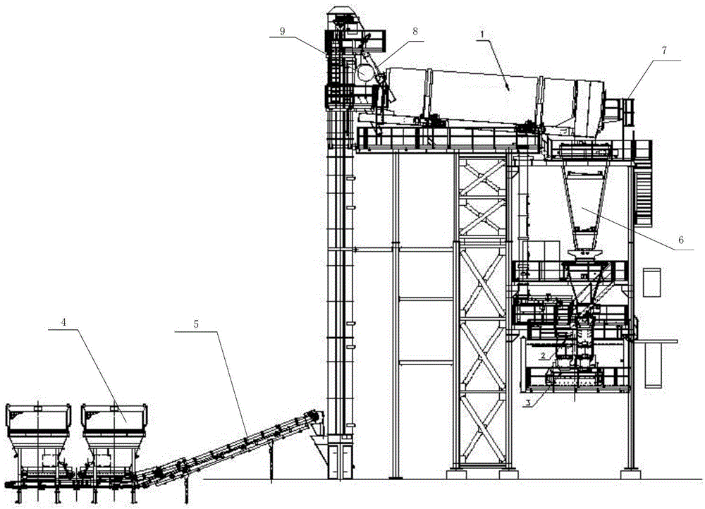 Thermal regeneration asphalt stone material addition system