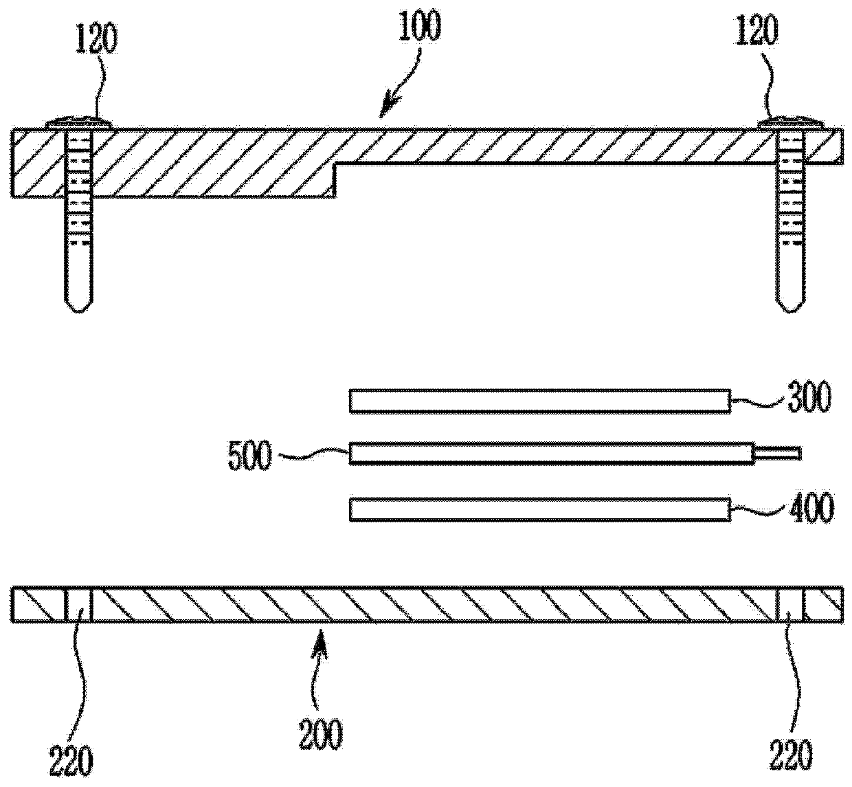 Jig for pressing gas analysis monocell, and gas analysis device including same