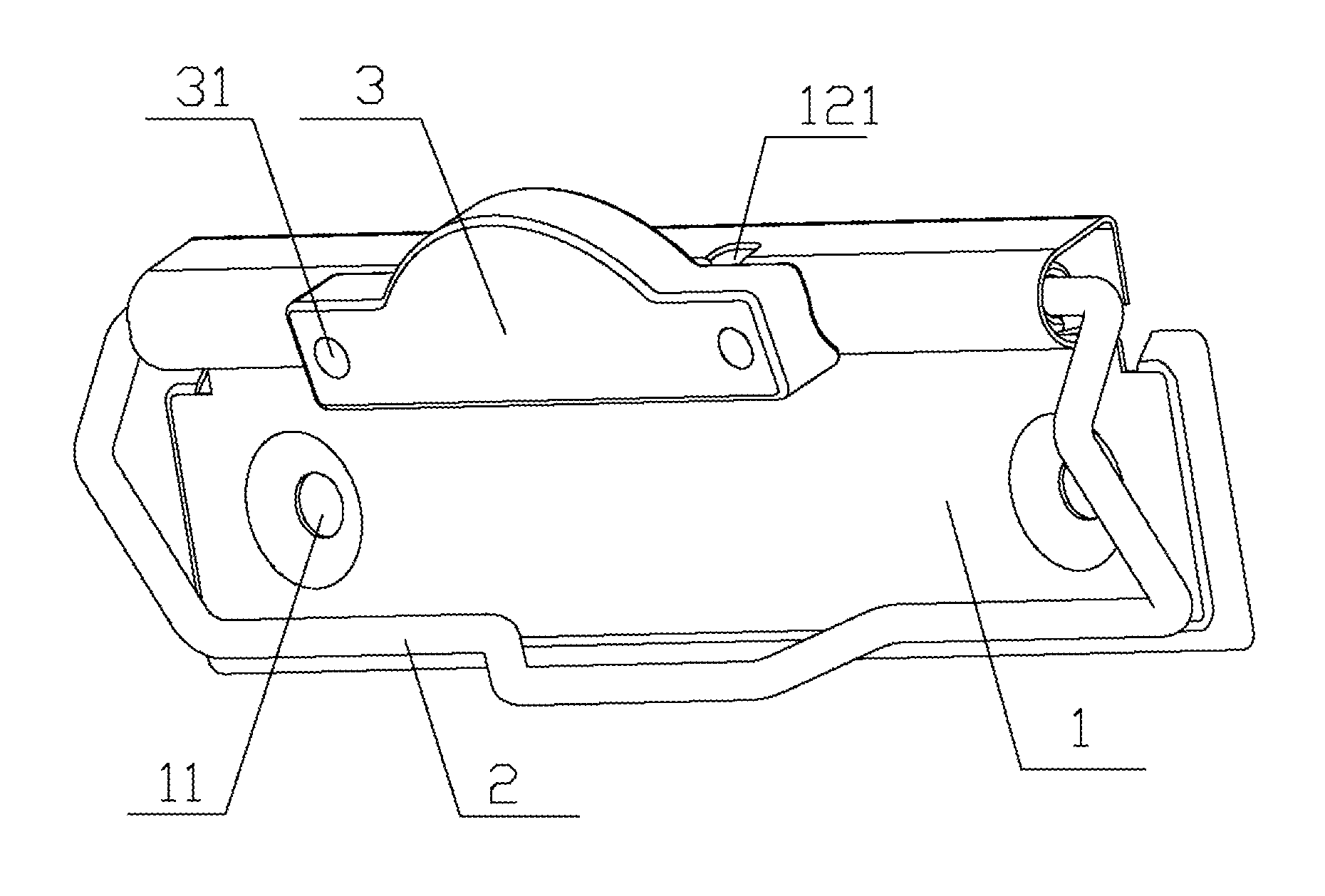 Fastener for document folder