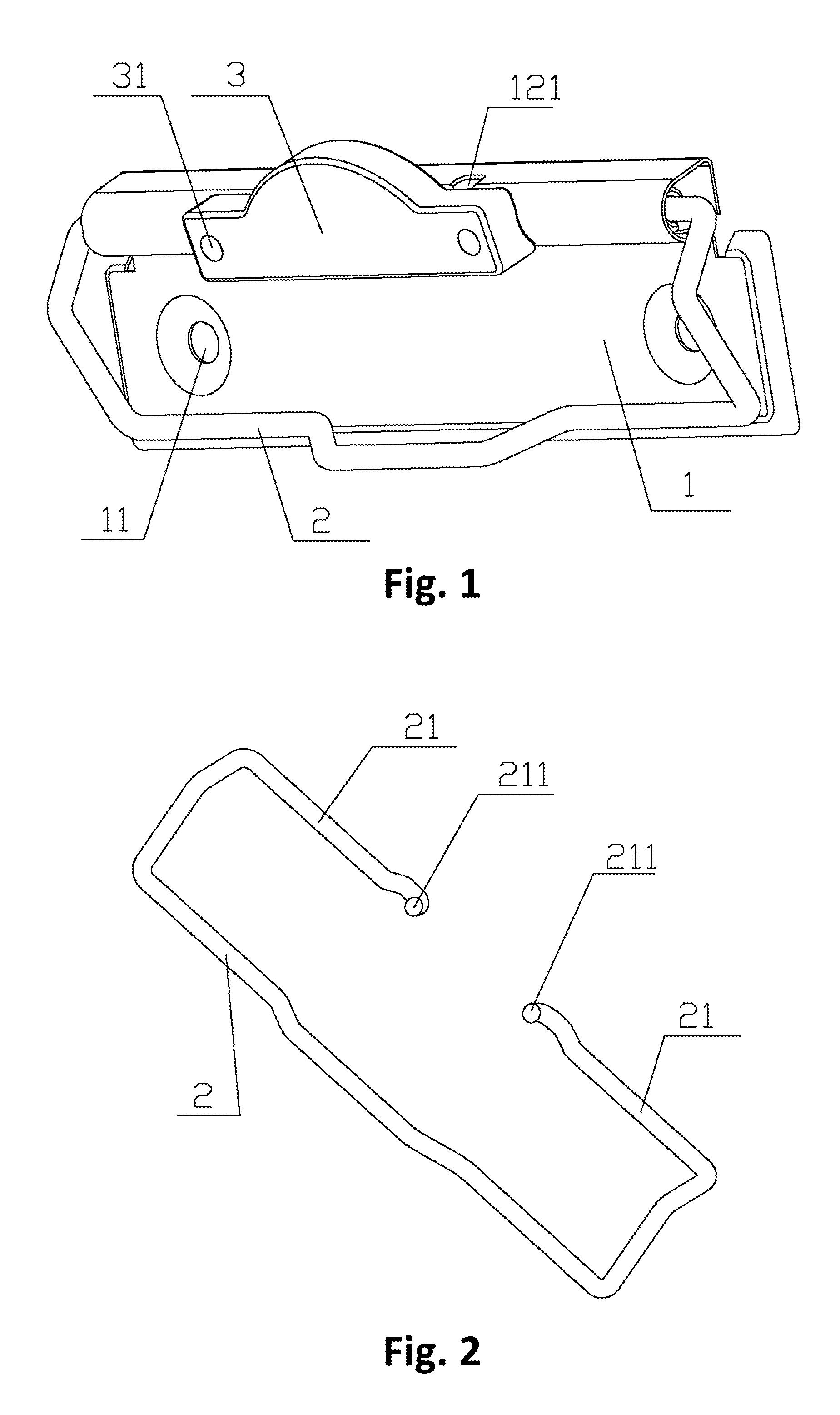 Fastener for document folder