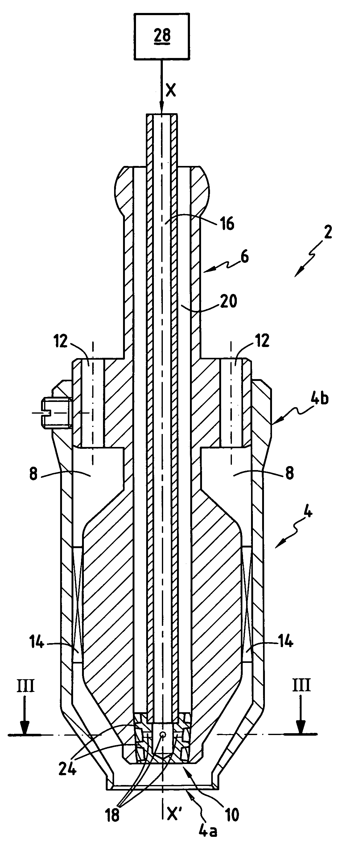 Effervescence injector for an aero-mechanical system for injecting air/fuel mixture into a turbomachine combustion chamber