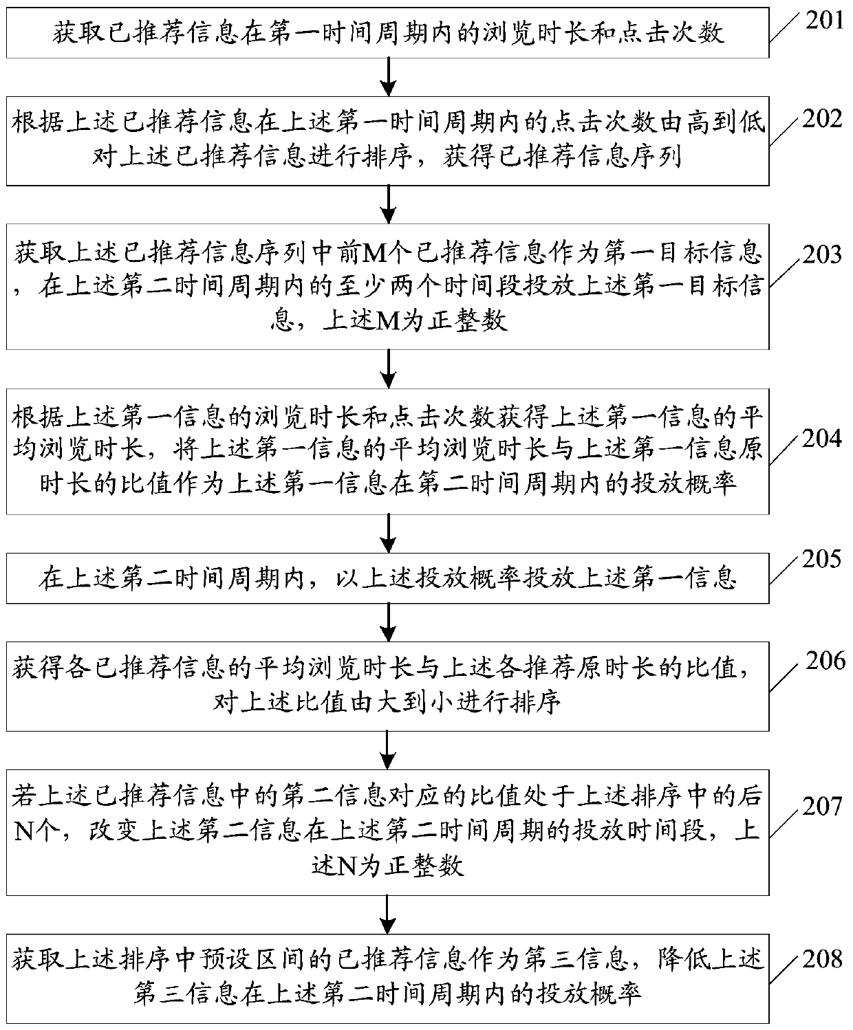 Information recommendation method, server and storage medium