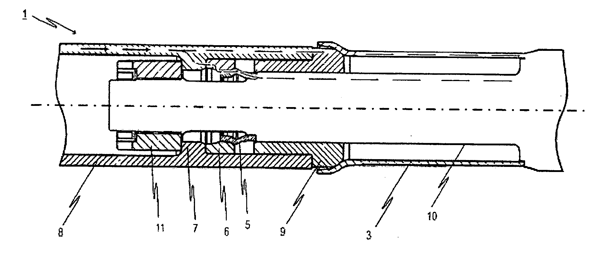 Energy dissipation device with elevated action force