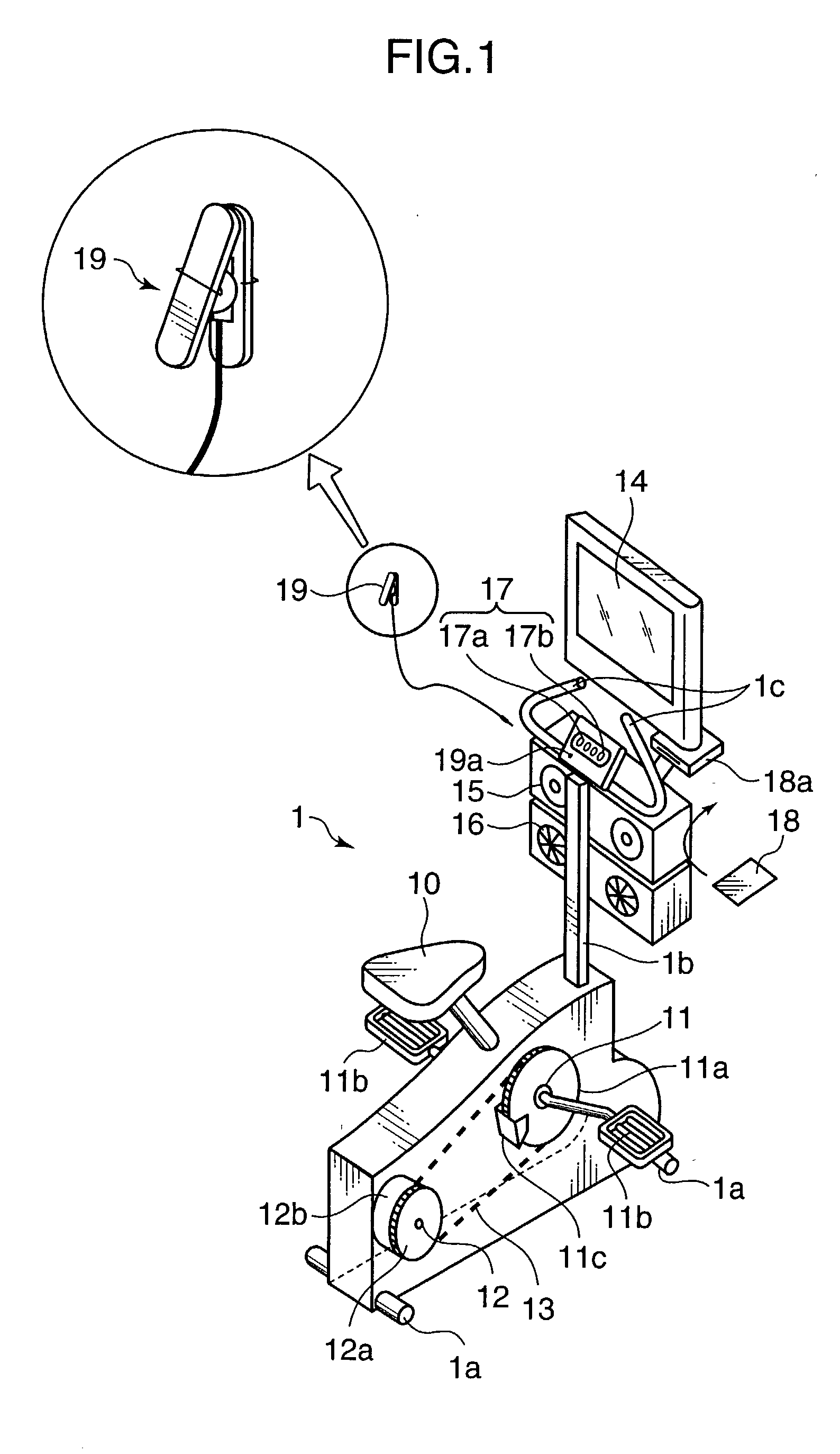Exercise assisting method and apparatus implementing such method