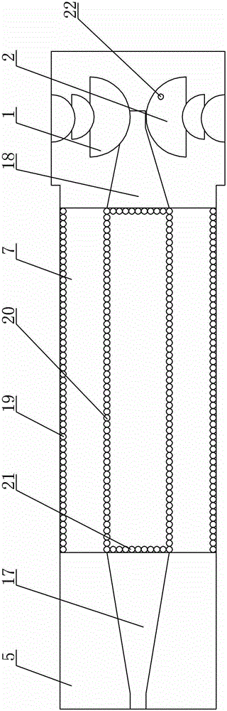 Combined semicircular dipole printed antenna of balance microstrip line transition waveguide feed