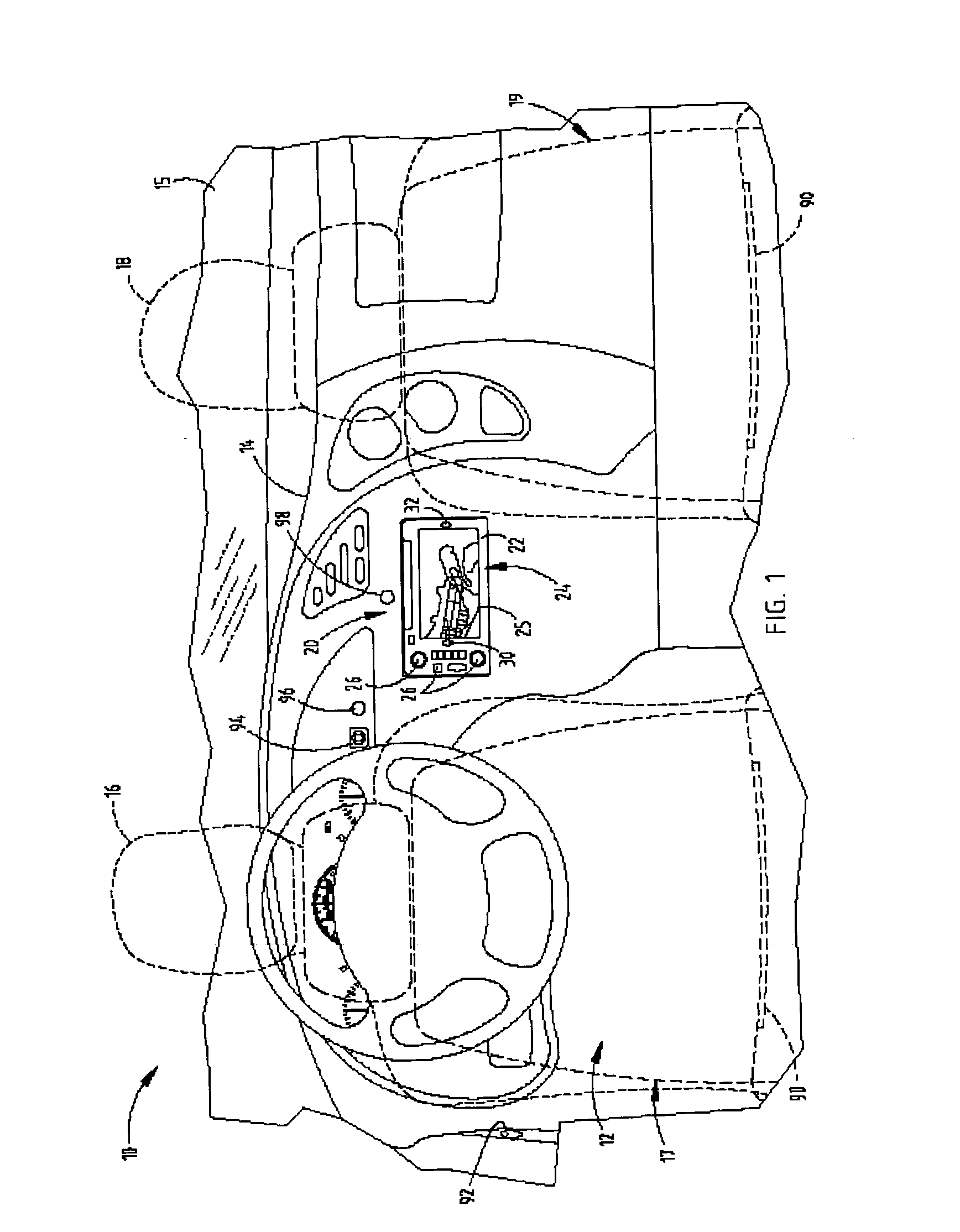 Display system having viewer distraction disable and method