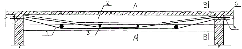 Prestress wall removing technology implemented by aid of non-binding steel strands