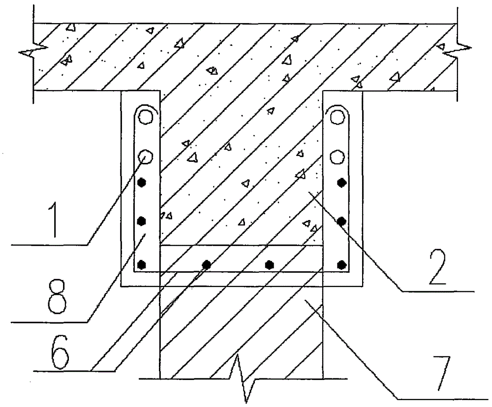 Prestress wall removing technology implemented by aid of non-binding steel strands