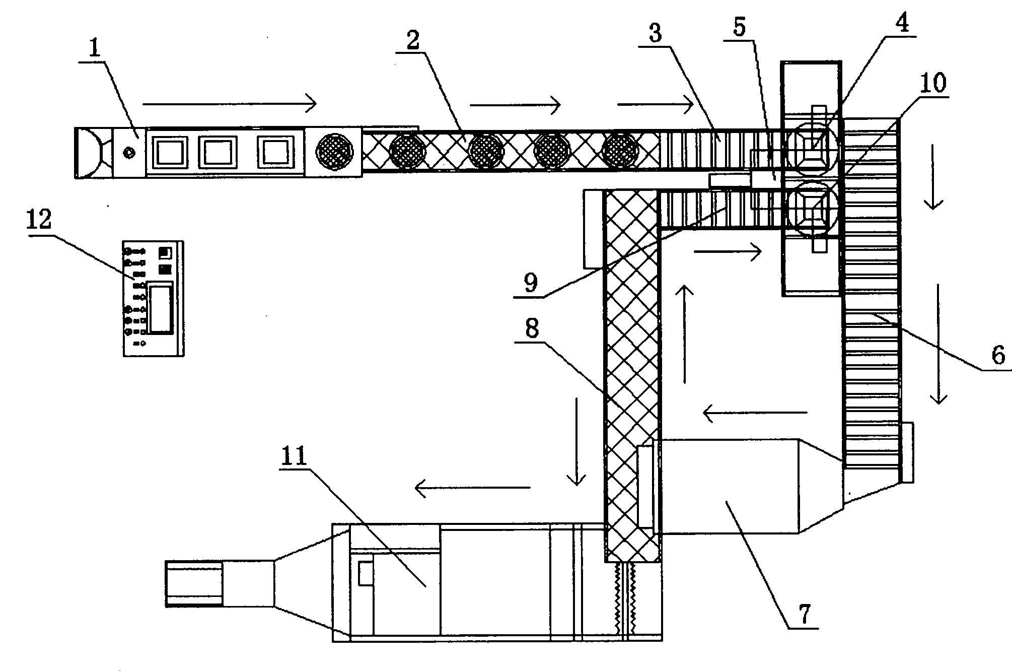 Automatic production system of oolong tea