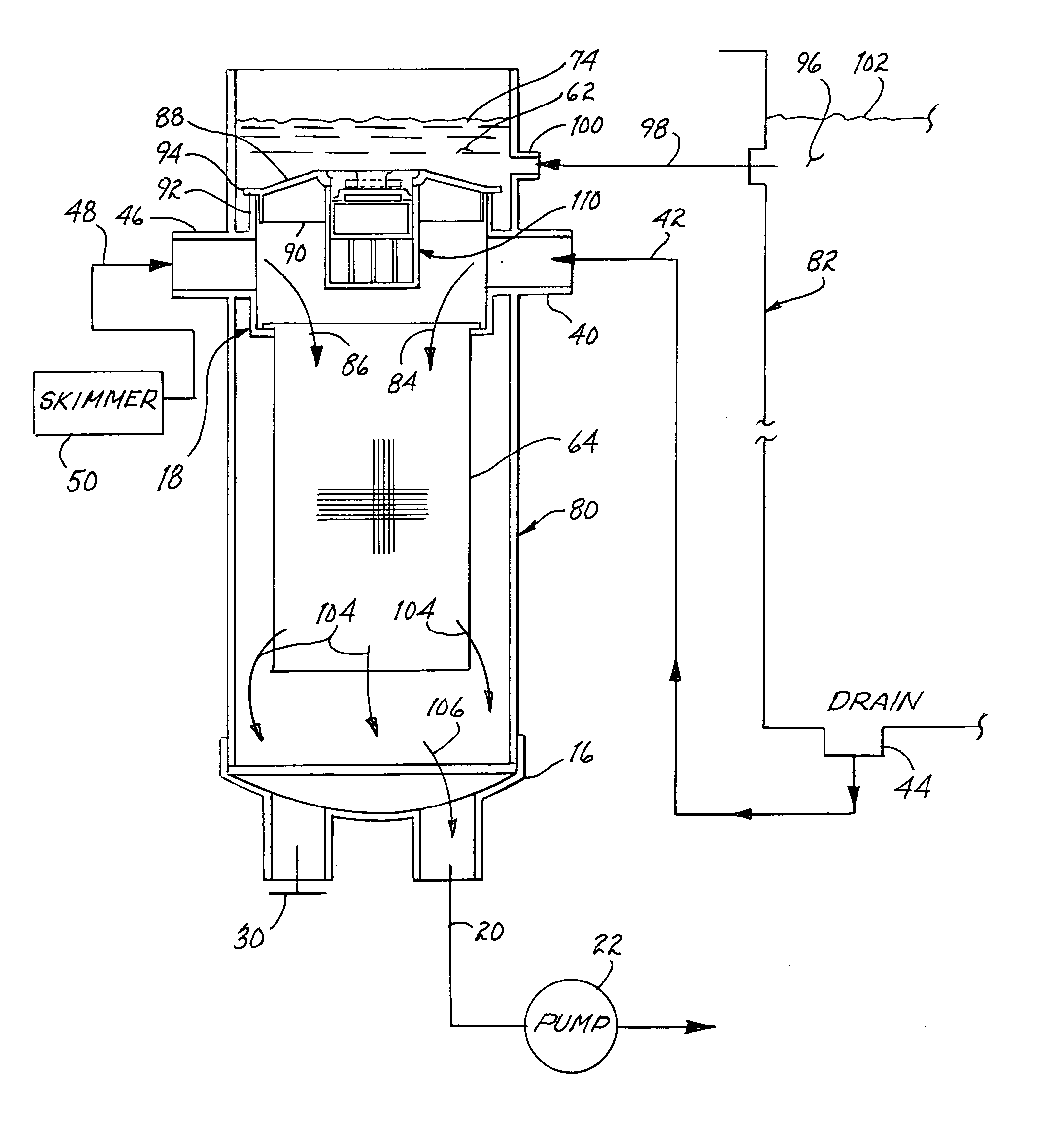 Hydraulic suction fuse for swimming pools