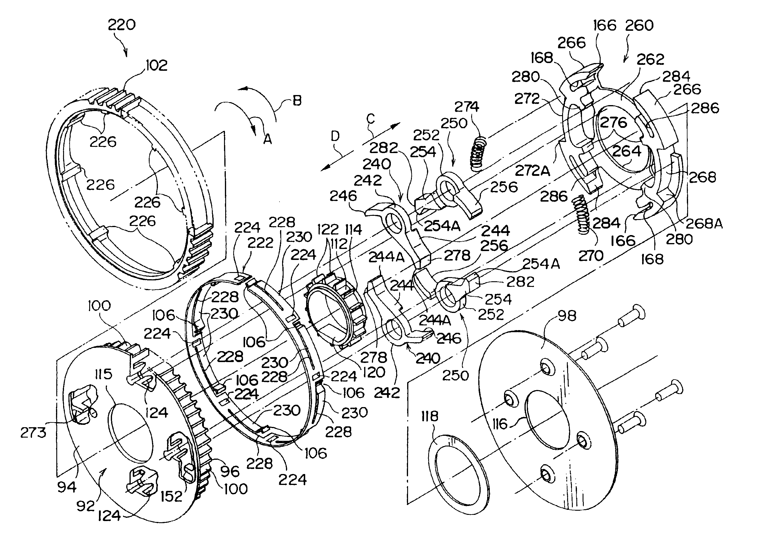 Webbing winding device