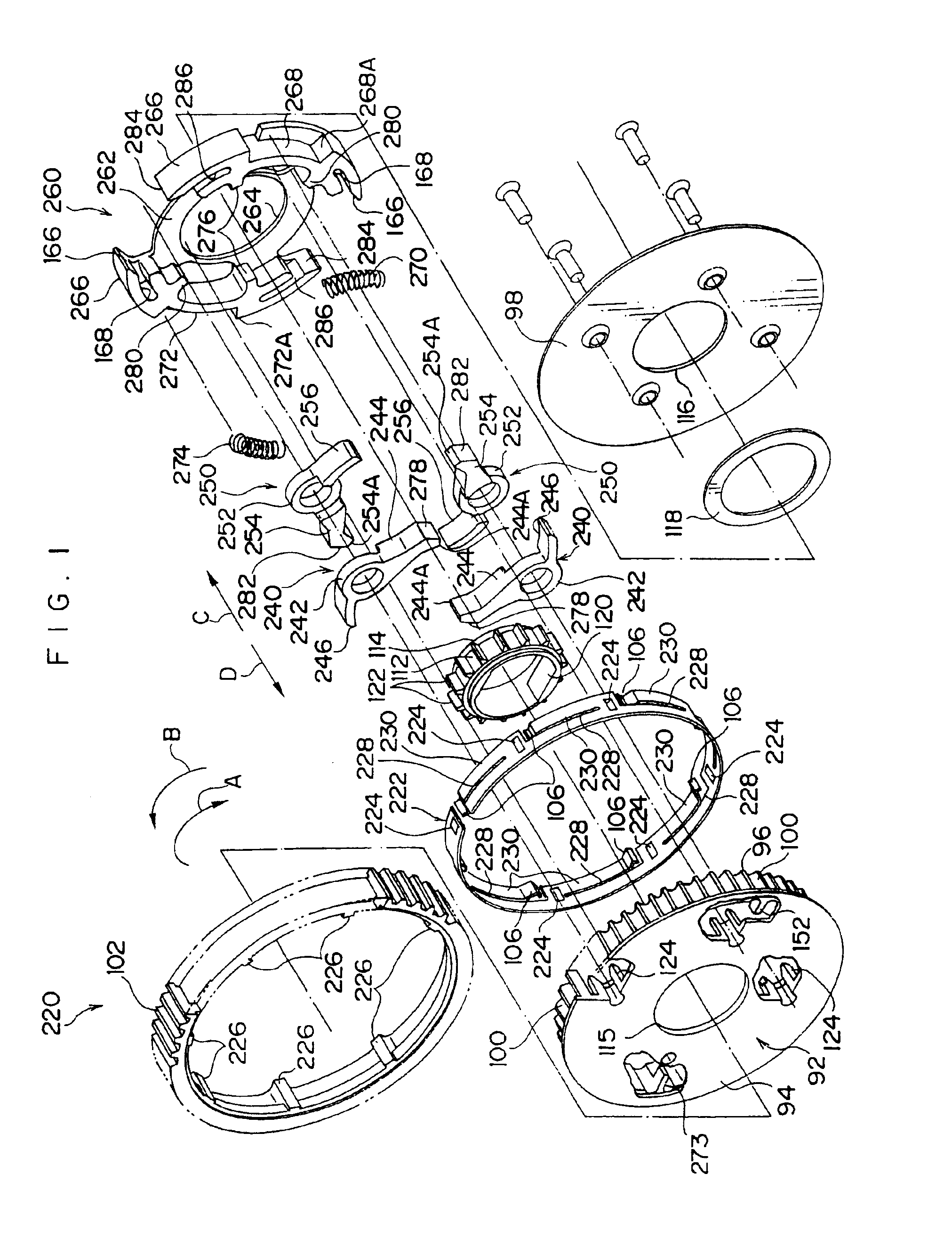 Webbing winding device