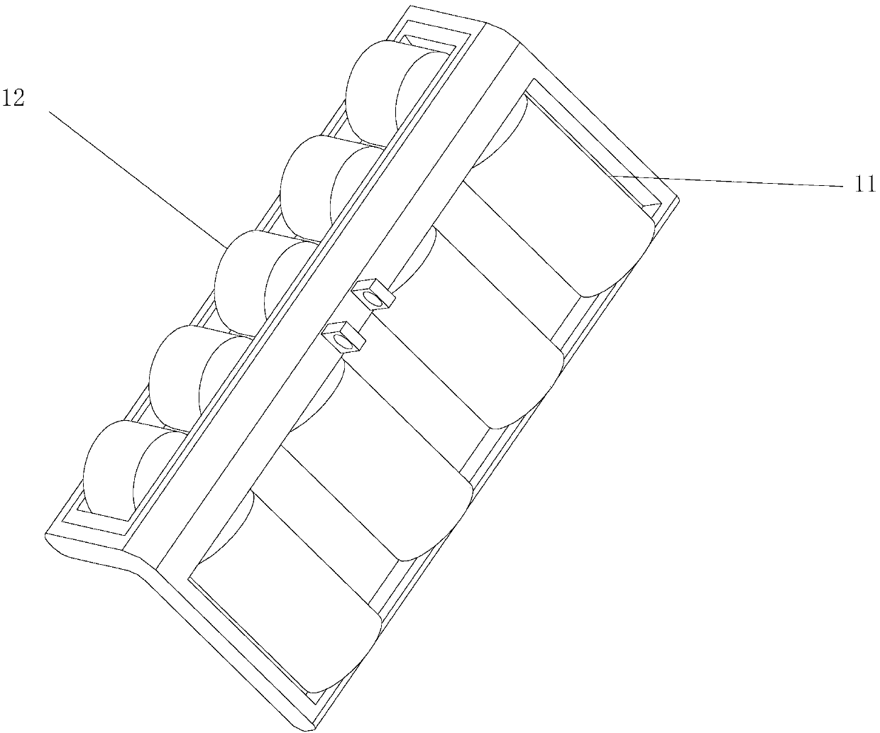 Rolling type low-temperature correction device of F-shaped steel