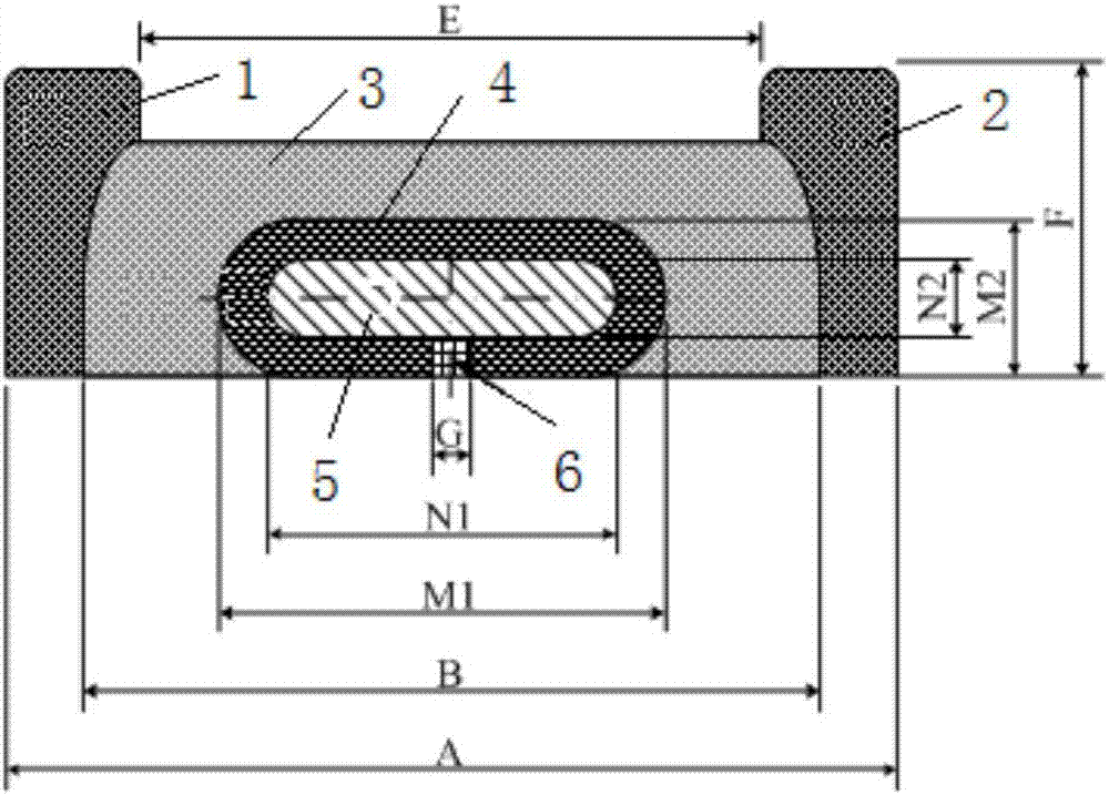 EPC magnetic core for integrating transformer and inductor in forward converter