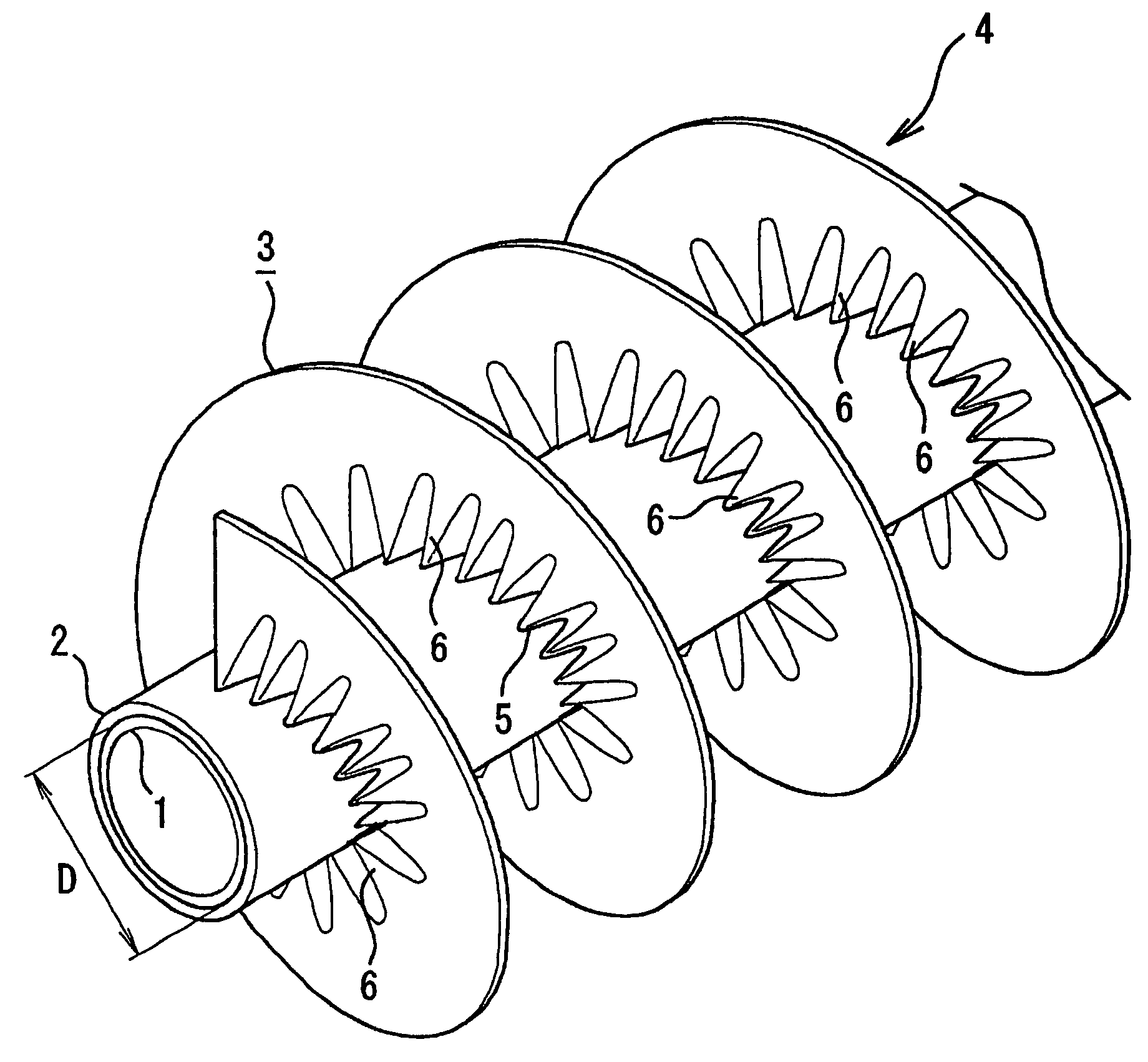 Heat conduction pipe externally covered with fin member