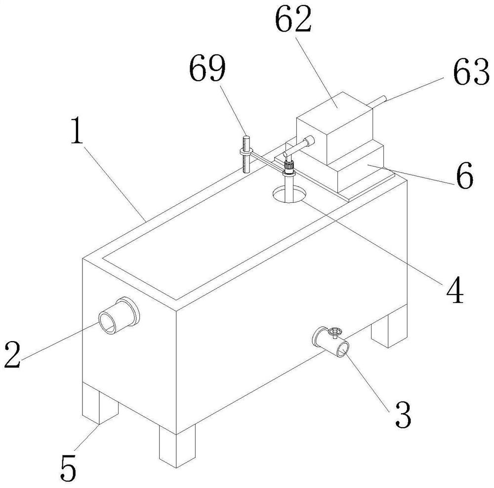 Extraction mechanism of industrial sewage purification device for environmental protection engineering