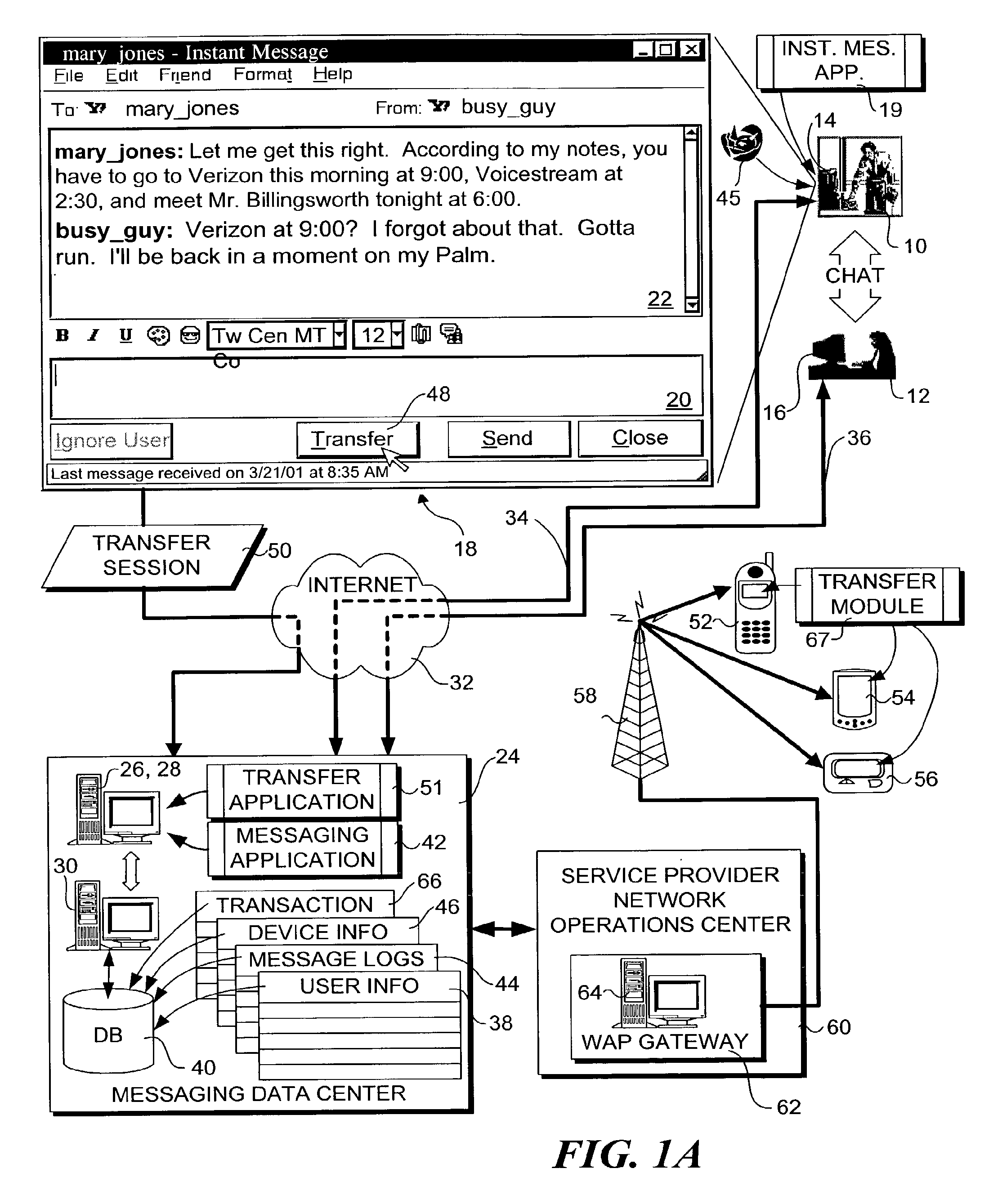 Transferring sessions between devices